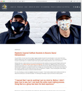 Pandemic Inspired CatRock Students to Become Social Entrepreneurs